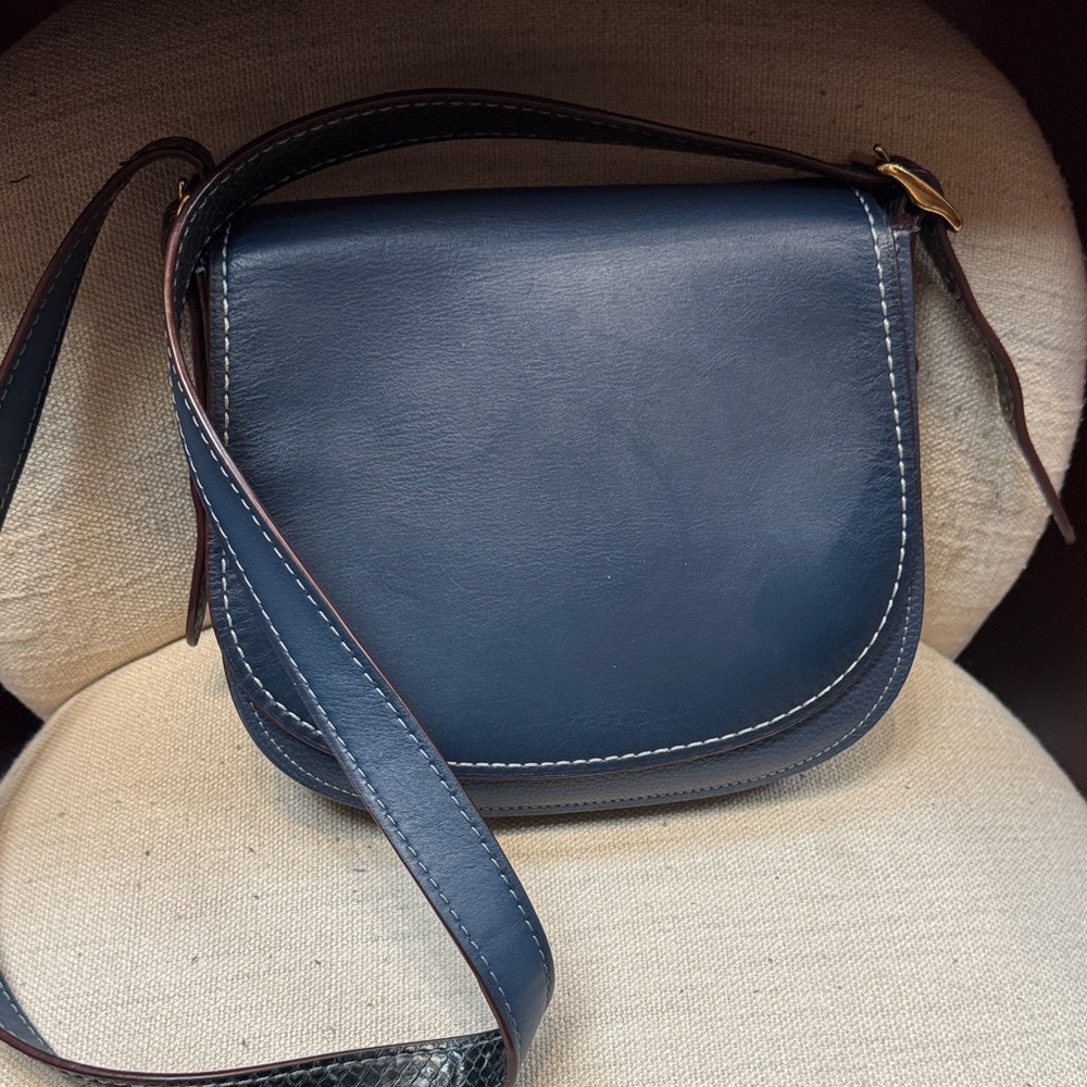 Coach 1941 denim leather saddle bag ‼️LAST PRICE DROP👇🏼